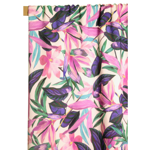 ATELIER JUPE Purple flowers viscose