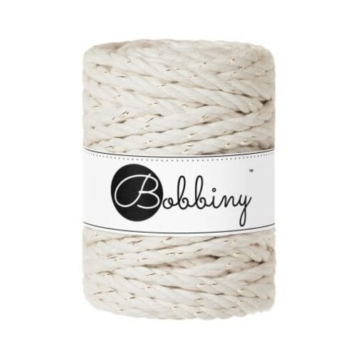 BOBBINY Macrame 9mm – Golden Natural - ropes 3PLY