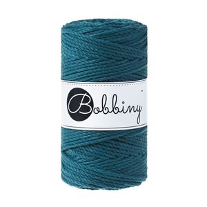 BOBBINY Macrame 3mm – Peacock Blue - ropes 3PLY