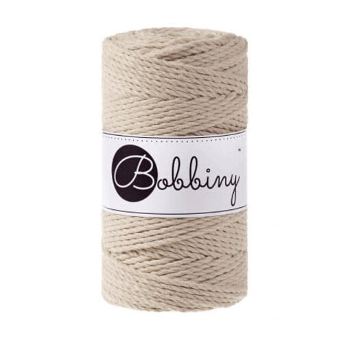 BOBBINY Macrame 3mm – Beige - ropes 3PLY