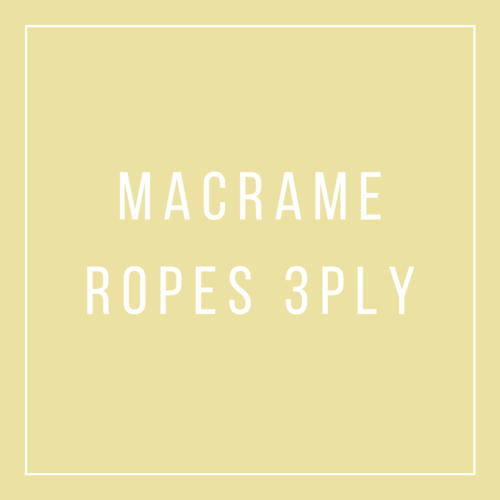 MACRAME ROPES 3PLY