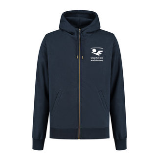 Wijs met de Waddenzee Heren Wijs met de Waddenzee Vest - Blauw