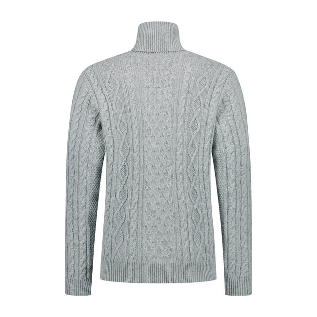 Essential Cable Sweater - Light Grey