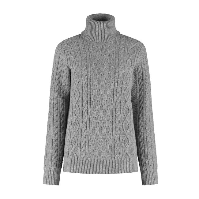 Essential Cable Sweater - Light Grey