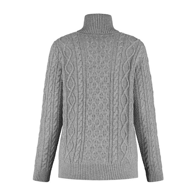 Essential Cable Sweater - Light Grey
