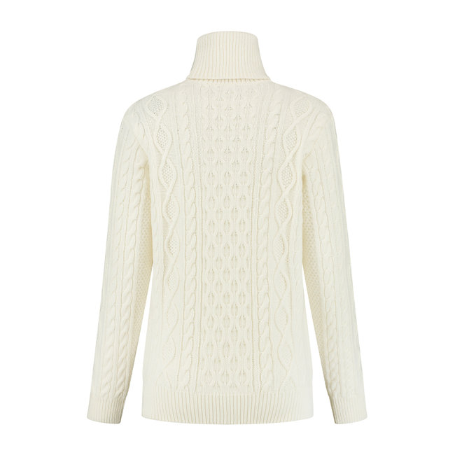 Essential Cable Sweater - White