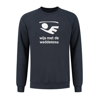 Wijs met de Waddenzee Heren Wijs Sweater - Navy