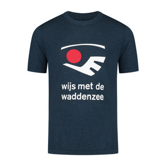 Wijs met de Waddenzee Kids Wijs T-shirt - donkerblauw