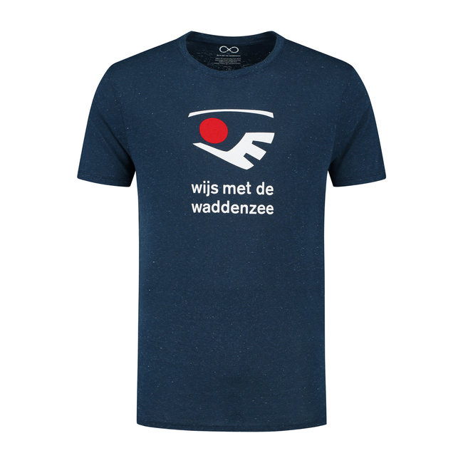 Heren Wijs T-shirt - donkerblauw