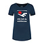 Dames Wijs T-shirt - donkerblauw