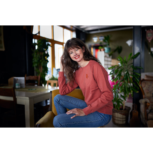 Blue Fleece Squirrel Sweater - Brown