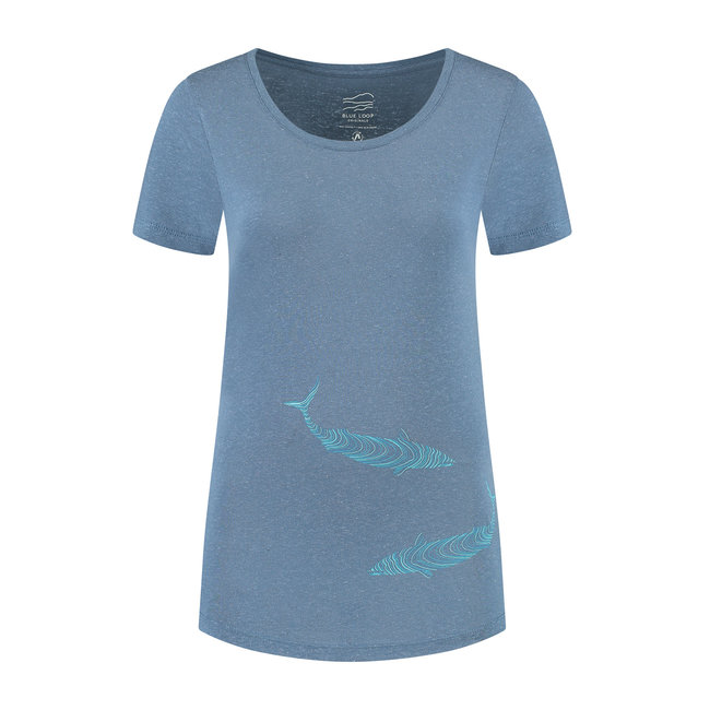 Denimcel Swimming Fish T-shirt - Indigo