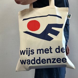 Wijs met de Waddenzee Bio-katoenen Waddentas