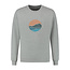 Blue LOOP Originals Blue Fleece Big Sunset Sweater - Grey Melange