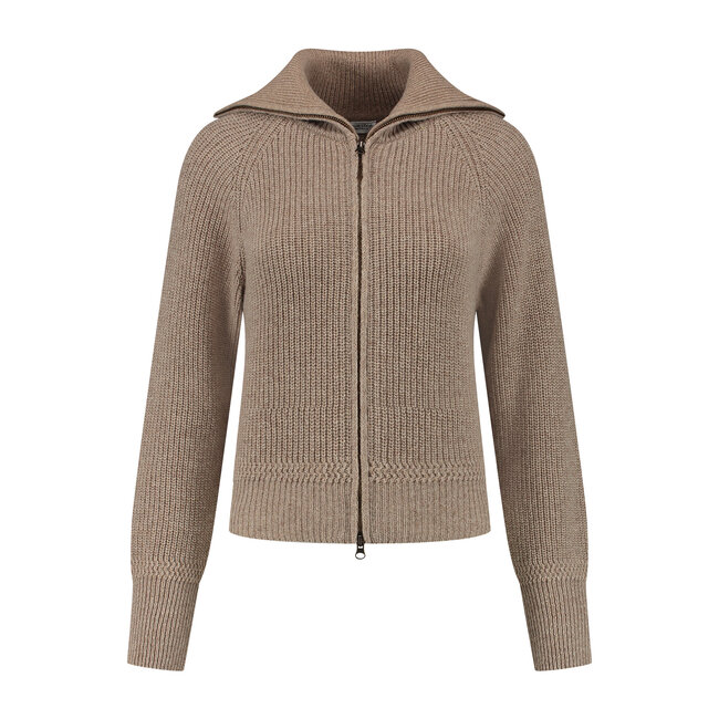 Essential Nautic Cardigan - Mid Beige