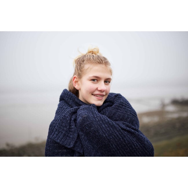 Harlingen Plaid - Navy Melange