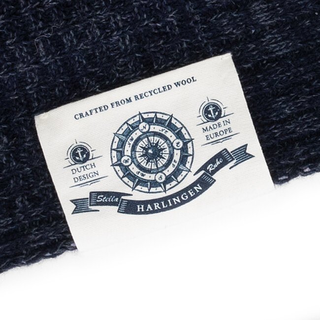 Harlingen Sjaal - Navy Melange