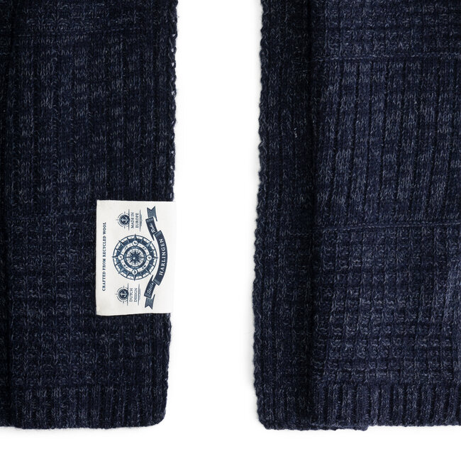 Harlingen Sjaal - Navy Melange