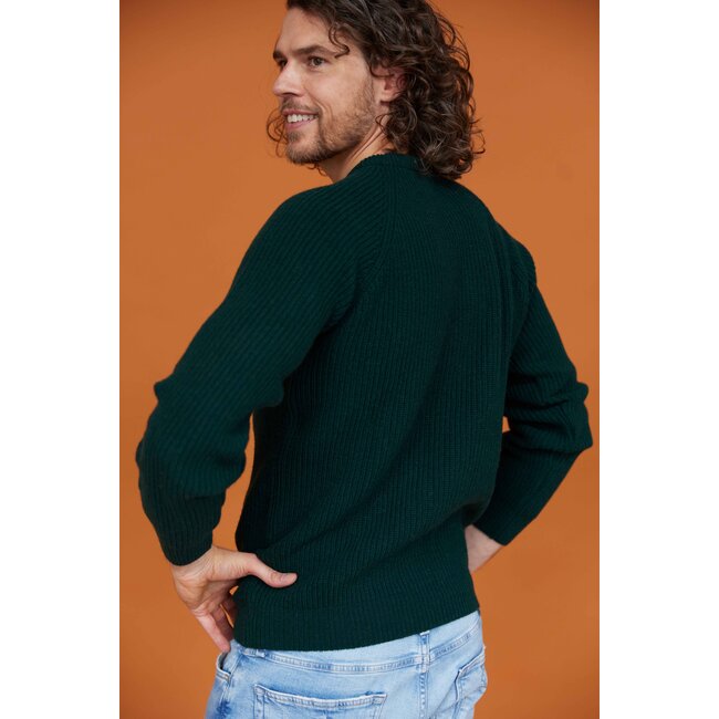 Essential Crewe Sweater - Dark Green