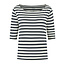 Refibra Stripe 3/4 Longsleeve - wit/blauw