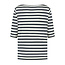 Refibra Stripe 3/4 Longsleeve - wit/blauw