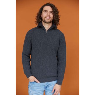 Blue LOOP Originals Essential Nautic Sweater - Anthracite