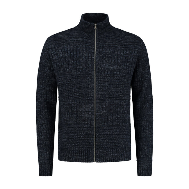Heren Harlingen Schippersvest - Navy Melange