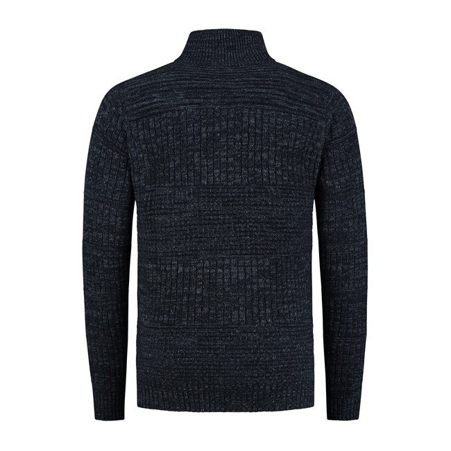 Heren Harlingen Schippersvest - Navy Melange