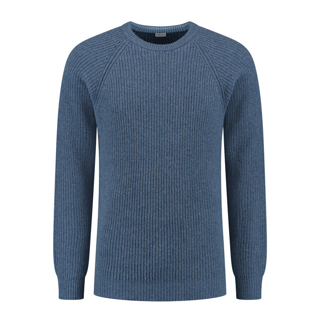 Essential Crewe Sweater - Sea Blue