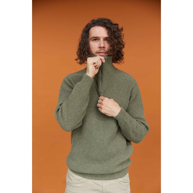 Essential Nautic Sweater - Mid Green