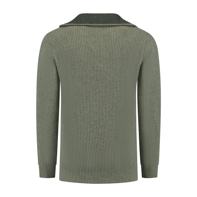 Essential Nautic Sweater - Mid Green