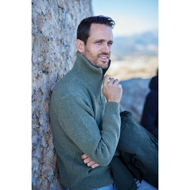 Essential Nautic Sweater - Mid Green