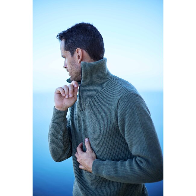 Essential Nautic Sweater - Mid Green