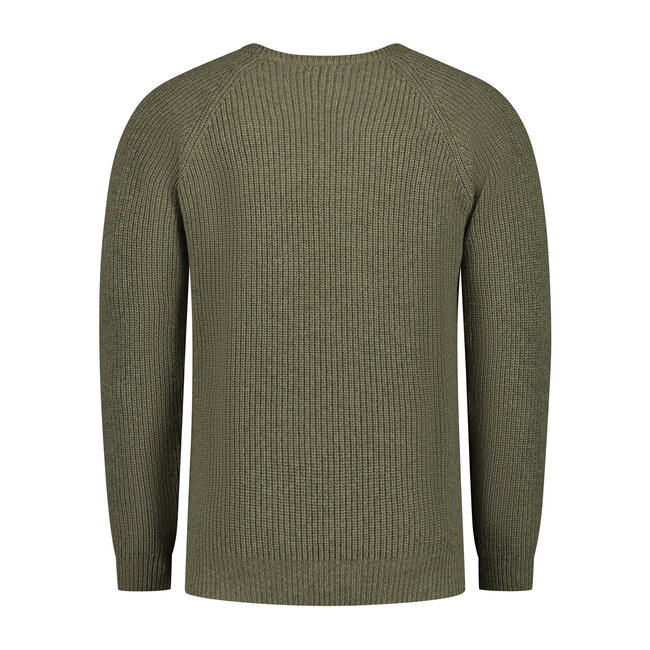 Essential Crewe Sweater - Mid Green
