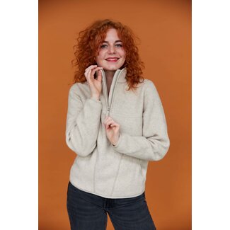Blue LOOP Originals Mackinaw Half Zip Sweater - Beige
