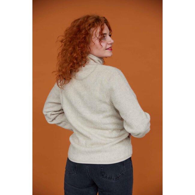 Mackinaw Half Zip Sweater - Beige