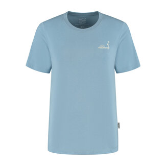 Blue LOOP Originals Refibra Palmsurf T-shirt - Blue Shadow