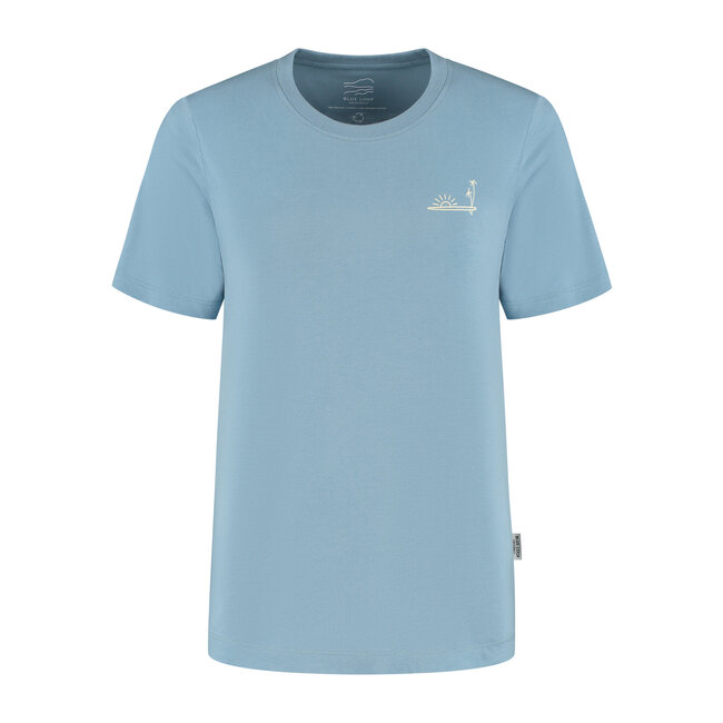 Refibra Palmsurf T-shirt - Blue Shadow