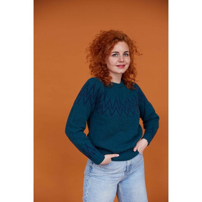 Nordic Sweater - Petrol/Navy