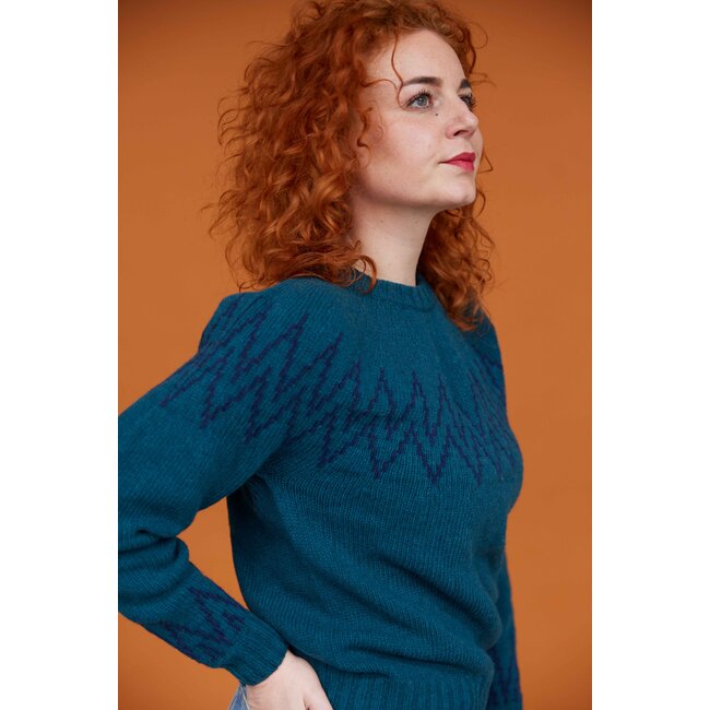 Nordic Sweater - Petrol/Navy