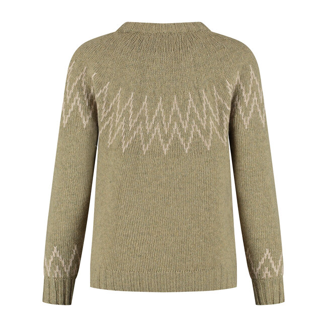 Nordic Sweater - Light Green /Beige