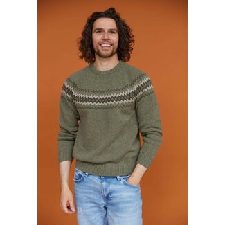Blue LOOP Originals Nordic Sweater - Mid Green