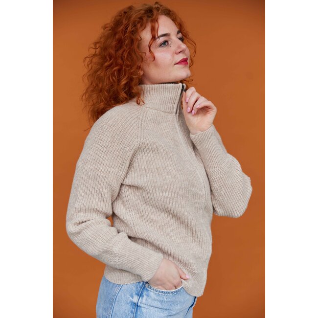 Essential Nautic Cardigan - Light Beige