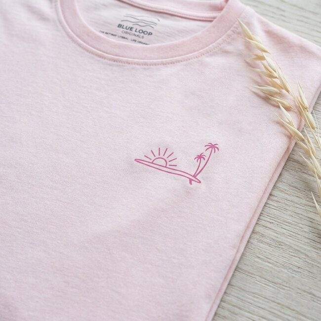 Refibra Palmsurf T-shirt - Pink Tulle