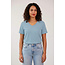 Refibra Loose Fit V-Neck - Blue Shadow