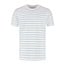 SaXcell Stripe Tshirt - White / Blue Melange