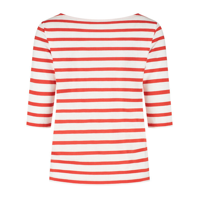 SaXcell Stripe Longsleeve - White / Red