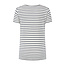 Relinen Stripe Scoop T-shirt - Navy / White