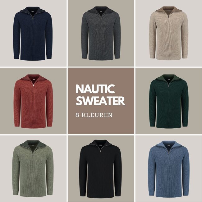 Essential Nautic Sweater - Sea Blue