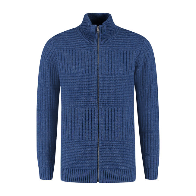 Harlingen Full Zip Sweater - Navy